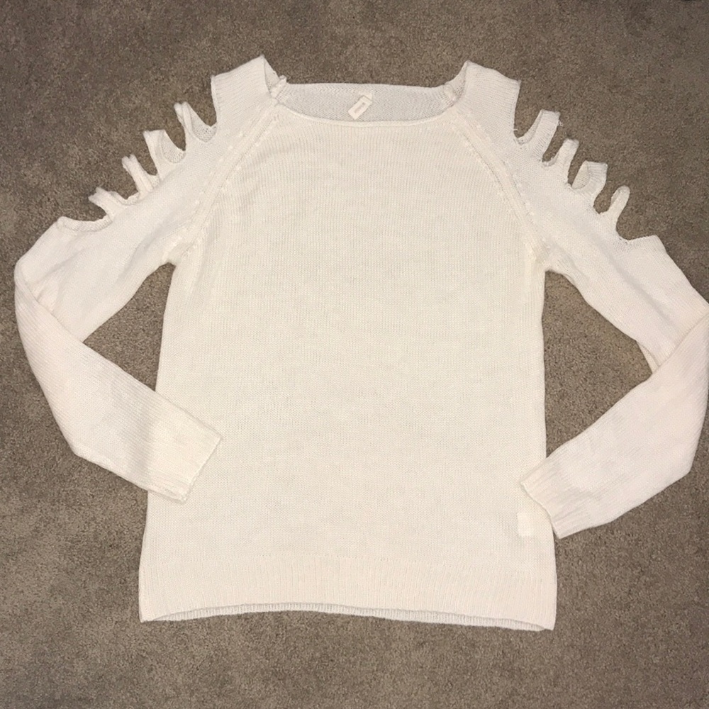Small White Sweater
